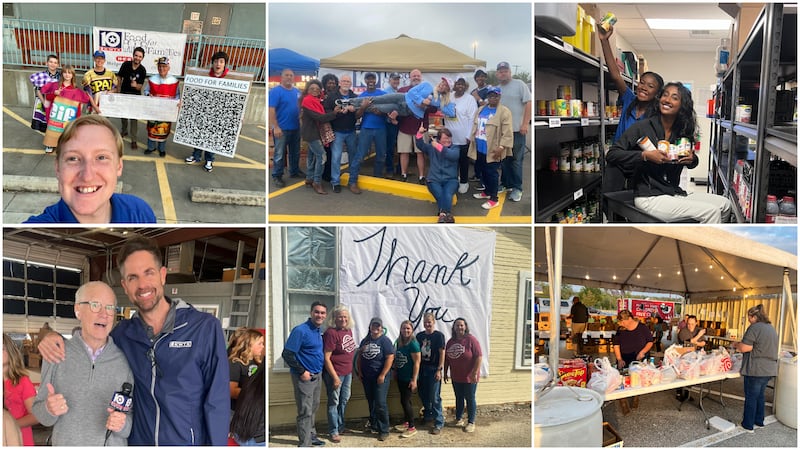 Photos from the Food For Families 2023 food drive in Central Texas.
