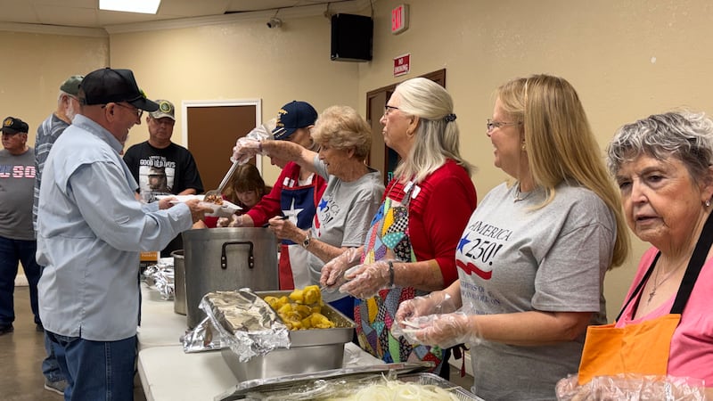 Dozens gather at VFW Post for barbecue meal supporting veteran events