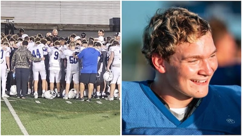 Trevor Gerik, 15, a middle linebacker for Robinson’s junior varsity team, suffered the injury...