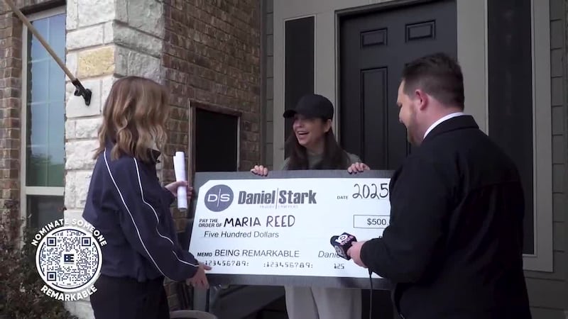 Our next Be Remarkable takes us to Copperas Cove, where we were able to surprise Maria Reed.