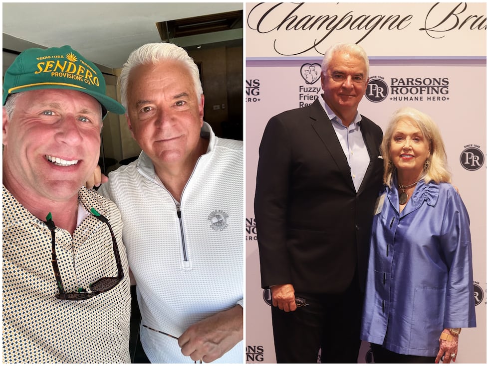 Actor John O’Hurley with Sam Brown and Betsy Robinson