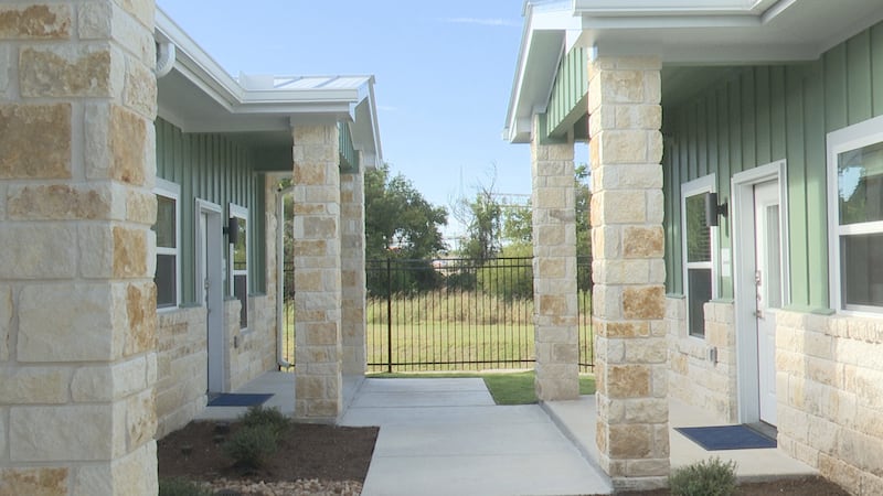 Newly constructed Promise Homes for unhoused families in Bell County