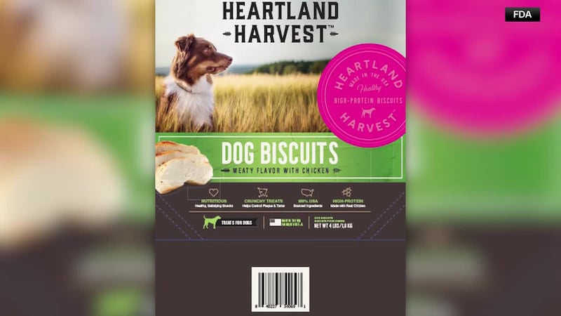 Dog treats have been recalled due to salmonella contamination.