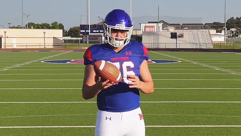 Midway senior OL Landen Pope.