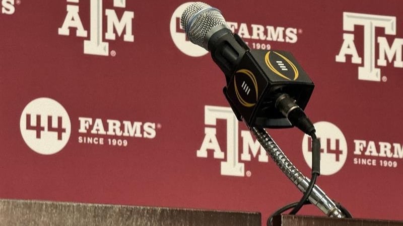 Texas A&M held a College Football Playoff press conference prior to its first-round matchup...