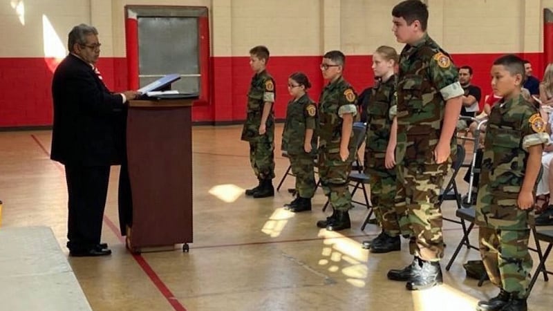 Members of the Heart of Texas Marine Corps League were there to support the graduates as they...