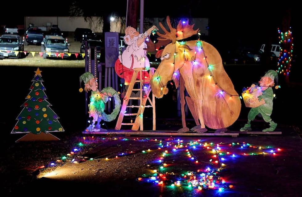 Karem Shrine in China Spring put up the Christmas lights that Roger and Lana Schmidt in...