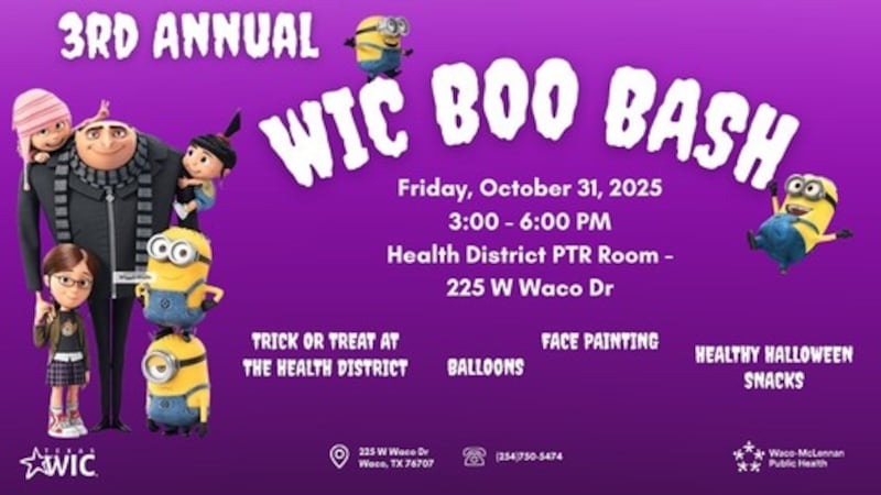 Waco-McLennan Health District hosts 3rd Annual WIC Boo Bash
