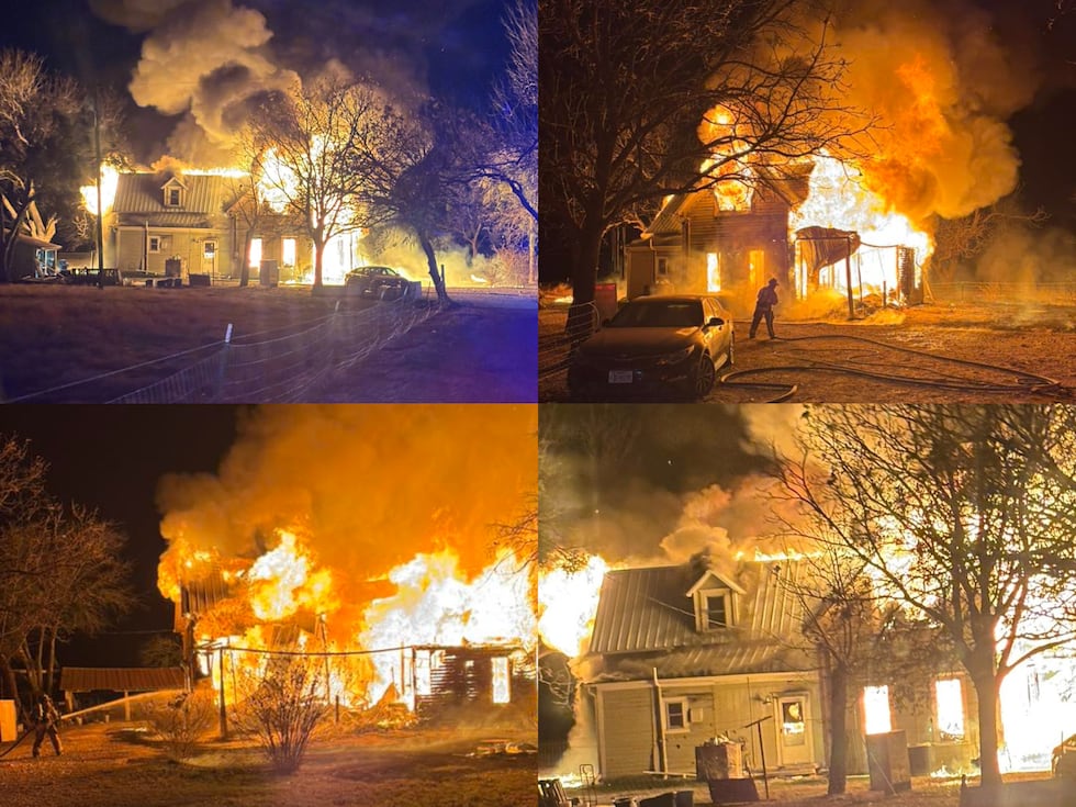 A fire overnight destroyed a home off Arnold Drive in the town of Bartlett.