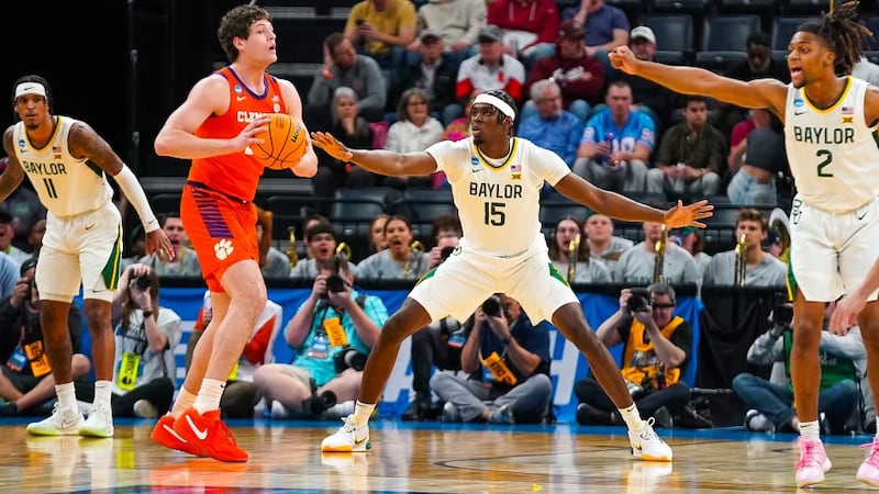 Baylor faces Clemson in round two of the 2024 NCAA Tournament.