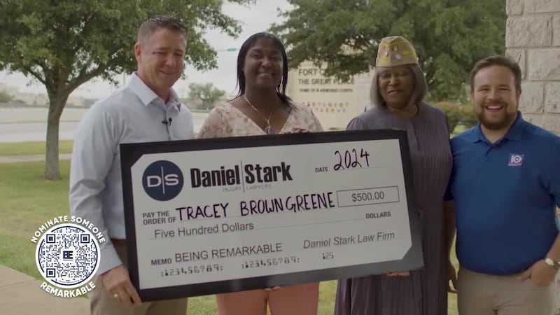 This next Be Remarkable is taking us to Killeen to meet up with Tracey Brown Greene.